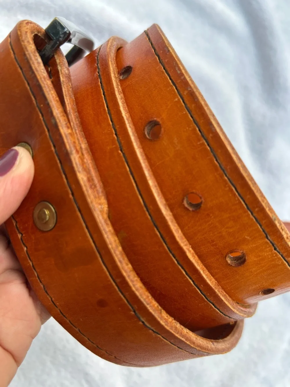 Mens leather belt